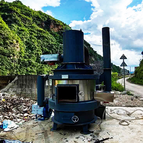 云南普渡河河道漂浮物焚烧炉